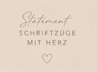Statement Schriftzüge mit Herz
